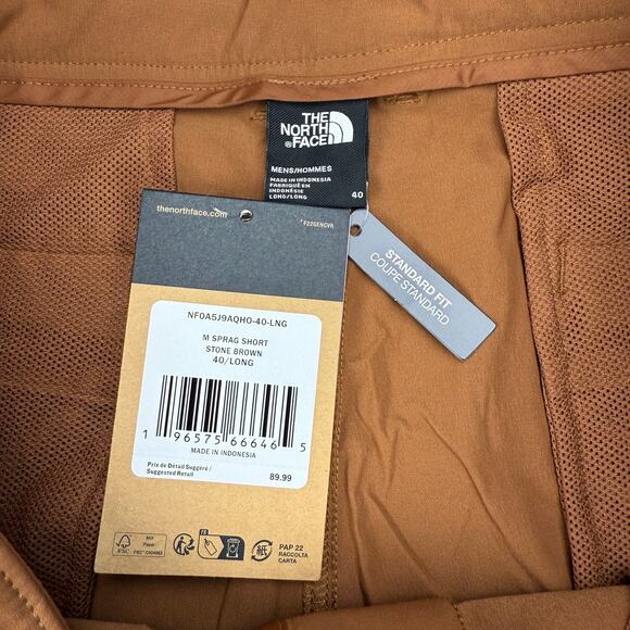NWT THE NORTH FACE Men's Sprag Short In Stone Brown Size 40 LONG - Picture 5 of 7